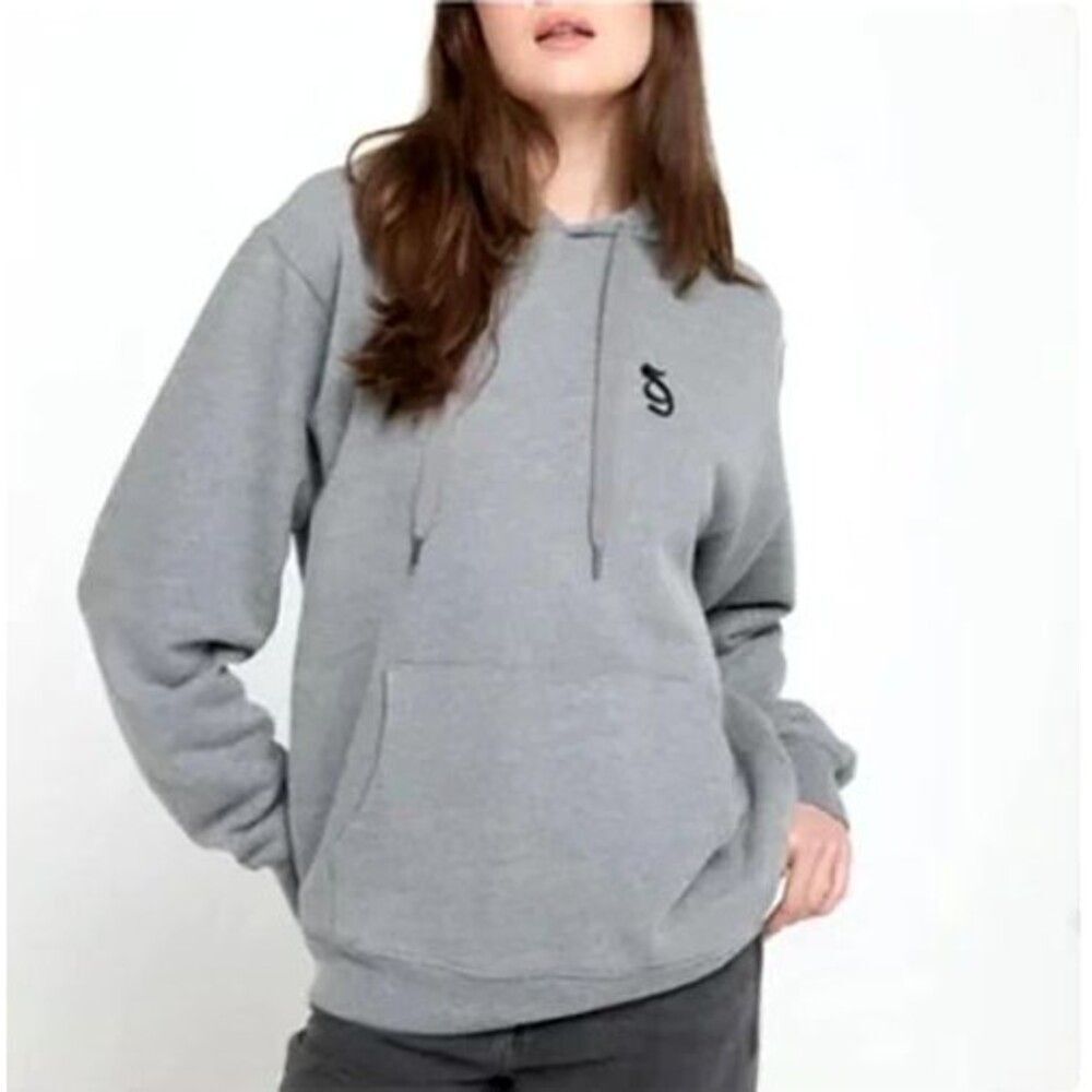 SPIRITUAL GANGSTER SG Monogram Classic Hoodie L Gray Sweatshirt Oversized B62